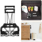 Foldable Portable Hand Truck Lightweight Collapsible Trolley Cart for Luggage Shopping & Travel Ideal for Home Use & Easy Transport