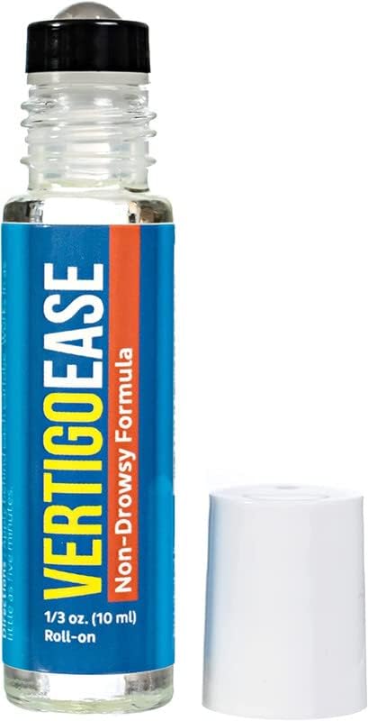 Basic Vigor Vertigo Ease Roll-On (10ml) - Natural & Fast-Acting Vertigo and Dizziness Support with Lavender, Ginger, Frankincense & Essential Oils - Combat Travel Sickness
