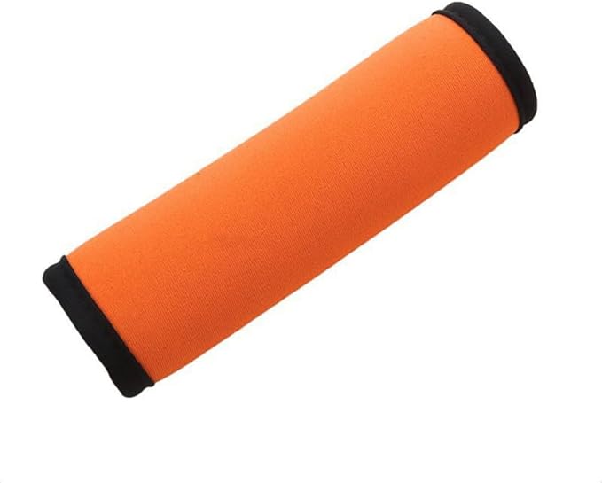 Generic 1Pair Luggage Handle Wrap with Luggage Tag, Suitcase Handle Cover for Easy Identification, Travel Bag Accessory Set,Orange