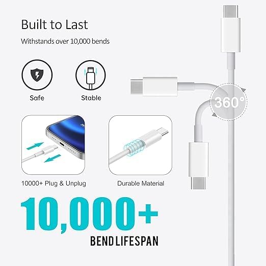 Car Carplay Cable for iPhone 17 16 15 Charger Cord,3/3/6/6FT USB A to USB C Cable for iPhone 17 Pro Max/16 Pro/15 Plus Charger,USB C Car Charger for Apple 17 Air/16 Pro Max/16e/15/iPad Pro-Green