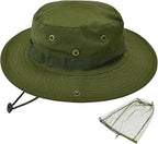 Sun Hats for Men Women Bucket Hat UPF 50+ Boonie Hat Foldable UV Protection Hiking Beach Fishing Summer Safari