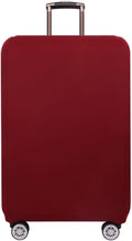 Morbuy Luggage Cover for Suitcase, Modern Solid Color Business Suitcase Cover Protector Fit 18-32 Inch Luggage, Baggage Covers with Zipper for Travel (M(22-24inch suitcase),Claret)