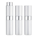 LISAPACK 8ML Atomizer Perfume Spray Bottle for Travel (3 PCS) Empty Cologne Dispenser, Portable Sprayer (Silver)
