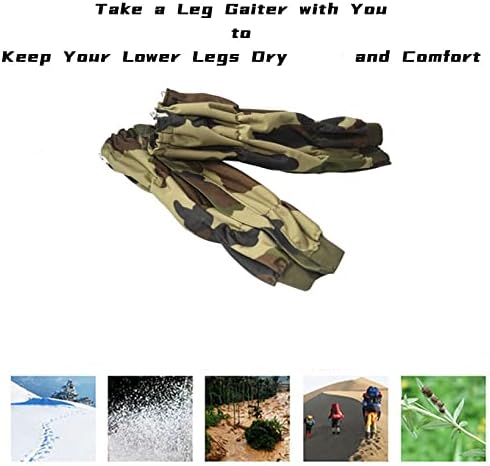 Adjustable Snake Gaiters Men Women Snake Boot Gators Bite Protection Guards Chaps Waterproof Leg Gaiter Hiking Hunting