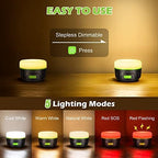 Sinvitron LED Camping Lantern Rechargeable with Remote Control - 1000LM 150H Runtime Tent Light, 5200mAh Water-Resistant Emergency Light for Hurricane Power Outages, Hiking Home