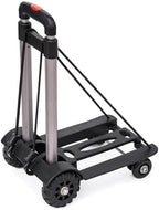 Heavy Duty Folding Hand Truck Portable Trolley Cart for Luggage & Shopping Foldable Sack Wheel Barrow for Home Use Travel & Moving Lightweight Design
