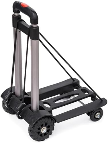 Heavy Duty Folding Hand Truck Portable Foldable Sack Trolley Travel Luggage Cart & Shopping Cart for Easy Moving and Transport Wheel Barrow for Grocery and Travel.
