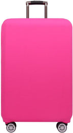 Morbuy Luggage Cover for Suitcase, Modern Solid Color Business Suitcase Cover Protector Fit 18-32 Inch Luggage, Baggage Covers with Zipper for Travel (XL(29-32inch suitcase),Rose Red)