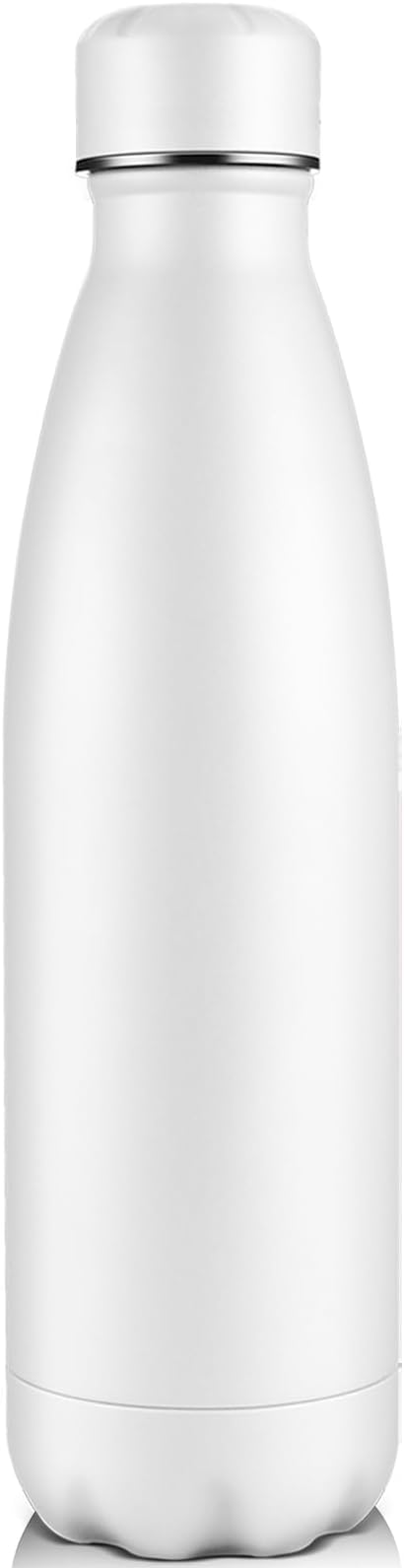 Volhoply 25oz Insulated Water Bottle 1/2/4 Pack, Double Wall Stainless Steel Vacuum Bottles, Keeps Cold & Hot, BPA Free Leak Proof Bottles (White,1 Pack)