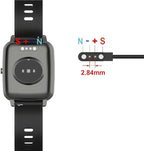TiMOVO Charger Compatible with YAMAY VeryFitPro SW021/SW01/Willful SW023/SW025/Letsfit ID205L/Letscom ID205S/ID216/Umidigi Uwatch 3/Uwatch GT, Magnetic USB Charging Power Cable Cord 3.3ft, White