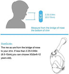 Full Face Snorkel Mask, Diving Mask for Kids and Adults,180° Panoramic View Snorkel Mask with Camera Mount, Safe Breathing, Anti-Leak&Anti-Fog