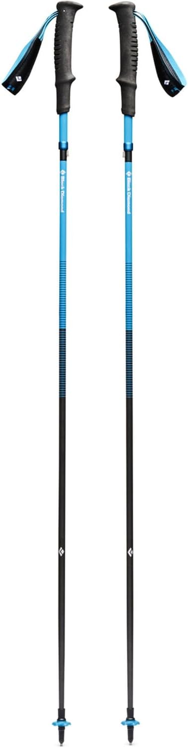 BLACK DIAMOND Distance Carbon Z Trekking and Running Poles, Pair of Foldable, Ultra Lightweight, Fixed Length Carbon Fiber Hiking Poles