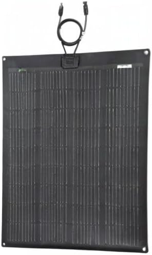 Lensunsolar 100W 12V ETFE Flexible Solar Panel, 33.5x28in, PERC 9BB 23.5%+ Efficiency Mono Solar Cells, for Campers, RVs, Boats, Tent