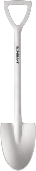 Shovel Spoon Titanium Reuseable Dessert Spoon for Tea Coffee Pudding Yogurt (Shovel Spoon-Triangle)