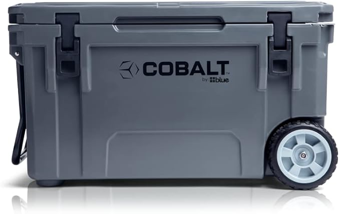 Cobalt 55 Quart Roto Molded Super Ice Cooler | Large Ice Chest - Long Term Ice Retention |
