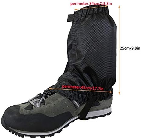 Waterproof Gaiters,Hiking Gaiters,Lightweight Adjustable Leg Gaiters for Men Women,Available in All Seasons,Hiking,Skiing,Mountain Climbing,etc.
