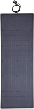 Lensunsolar 55W 12V ETFE Black Flexible Solar Panel, with Solar Cable on Back Side, PERC Mono Solar Cells, Ultrathin Lightweight for Campers, RVs, Boats, Camping, Tent