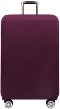 Morbuy Luggage Cover for Suitcase, Modern Solid Color Business Suitcase Cover Protector Fit 18-32 Inch Luggage, Baggage Covers with Zipper for Travel (XL(29-32inch suitcase),Deep Purple)