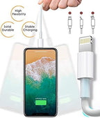 4 Pack [Apple MFi Certified] Apple Charging Cables 10ft, iPhone Chargers Lightning Cable 10 Foot, Fast iPhone Charging Cord for iPhone 12/11/11Pro/11Max/ X/XS/XR/XS Max/8/7, ipad(Yellow)