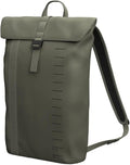 Db Journey Essential Backpack - Lightweight, Durable Rolltop Backpack with Laptop Compartment for Work, and Gym, Travel with Roller Bag Attachment, 12L - Moss Green