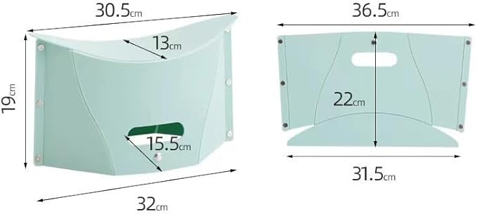 Folding Portable Camping Hiking Stool with Handbag Function - Lightweight Collapsable Travel Chairs for BBQ, Library & Backpacking - Outdoor Ultralight Mini Step Stool Foldable(Bule Small)