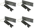 Magnesium Flint Fire Starter, Survival Fire Blocks with Striker for Camping/Hiking/Emergency (4 Pack)