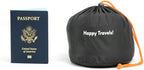 C CUSHION LAB Travel Pillow, Award-Winning Patented Ergonomic Design for Chin & Neck Support Memory Foam Neck Pillow, Compact Airplane Pillow for Traveling, Flight, Car (Dynamic Orange, Large)