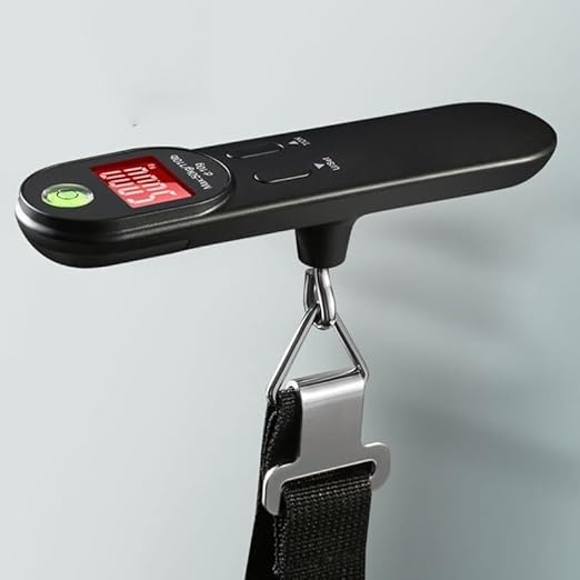 Portable Luggage Scale, Portable Luggage Scale, Electronic Scale, Travel Bag, Hand Held Scale, Hanging Scale(Black)