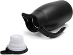2pcs 70oz Coffee Carafe Airpot Insulated Coffee Urn Stainless Steel Vacuum Thermal Pot Dispenser for Coffee, Hot Water, Tea, Hot Beverage - Keep 12 Hours Hot, 24 Hours Cold (Black)