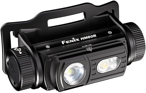 fenix HM60R Headlamp, 1300 Lumen USB-C Rechargeable with Flood Light, Red Light and Organizer