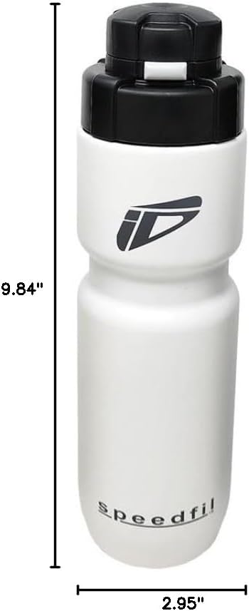 Speedfil Speedflask 21 oz. Vacuum Insulated Stainless Steel Cycling Sports Water Bottle with NEW Bounce Back Lid 2.0 (White)