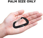 12KN Heavy Duty Carabiner Clips - Favofit 3.2'' Small Carbineers for Hiking Camping Hammocks Keys Keychains Dog Leashes - Ideal for Outdoor Enthusiasts