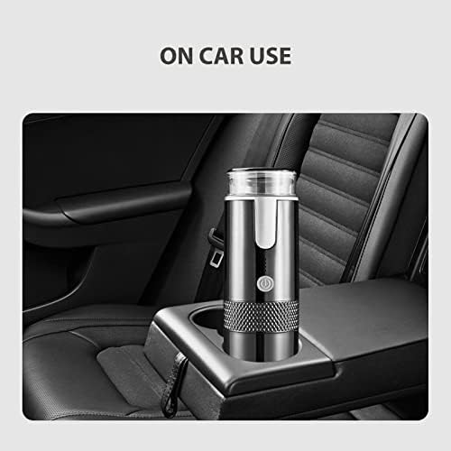Portable Coffee Machine, Compact and Rechargeable, Extracts Delicious Pure Coffee, Compatible with for K Cup Capsules and Ground Coffee, Easy to Use for Travel and More