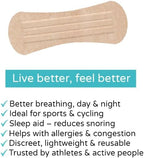 Muvex Nasal Strips – Extra Strong Anti-Snoring Nose Strips for Sleeping & Sports | Wide Fit | Sweat-Resistant | Hypoallergenic | 30 Count
