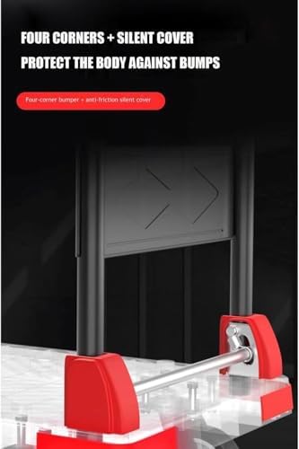 HeavyDuty Folding Flatbed Trolley Cart with Swivel WheelsPortable Steel Hand Truck for Office Moving Transport and Easy LoadingVersatile Push Cart for Home & Work
