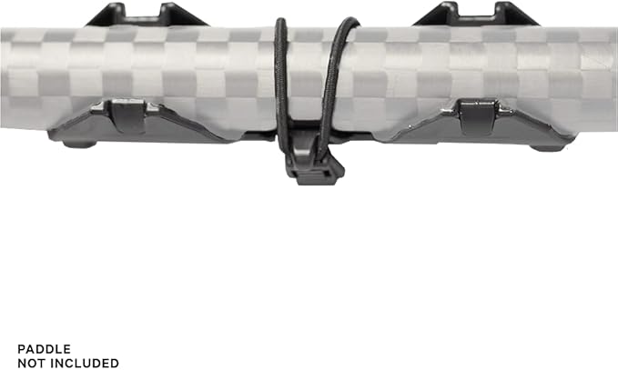 YakAttack PadLoc Kayak Paddle Holder with 2-Screw Universal Mount | Secure Paddle Clip with Two Points of Contact | Fits Standard Oar Shafts | Quiet & Durable | Kayak Accessories | Made in USA