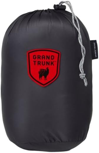 GRAND TRUNK Hooded Travel Pillow - Memory Foam Neck Support with Light-Blocking Hood & Carry Bag for Airplane & Car Travel (Slate Grey)