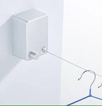 Retractable Clothesline Laundry Line Outdoor Indoor Cord Portable Travel Wall Mounted Space-Saver Single Rope String Clothes Drying Rack for Balcony Bathroom, Heavy-Duty Sold by The Chosen Ones 23.
