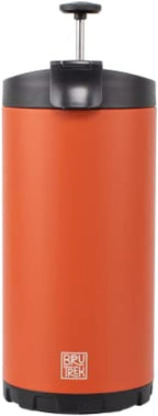 Steel Toe 3.0 Travel Coffee Press - Brew 20 fl.oz On The Go - No Spill Lid, Double Wall Vacuum Insulated Stays Hot for Hours, French Press Coffee (Red Rock)