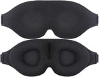Cotton Sleep Mask, 100% Blockout Eye Mask, 3D Sleep Mask for Zero Eye Pressure, Cotton Comfort for Men and Women Travel/Sleeping