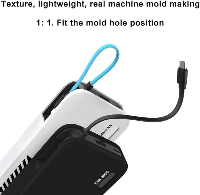 Case for CUKTECH CP25 20000mah 55W, Power Bank Shockproof Silicone Case, Dustproof Protective Soft Cover (Transparent)