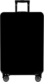 WUJIAONIAO Travel Luggage Cover Baggage Suitcase Cover Protector Skins 18-32 Inch (Pure Black, S (for 18-20 inch luggage))