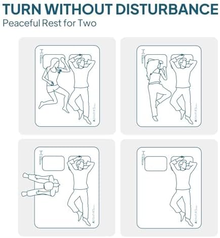 LOSTHORIZON Air & Foam Camping Mattress, Self-Inflating Sleeping Pad, 4.5" Thick, with Pump Sack, Queen