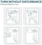 LOSTHORIZON Air & Foam Camping Mattress, Self-Inflating Sleeping Pad, 4.5" Thick, with Pump Sack, Queen