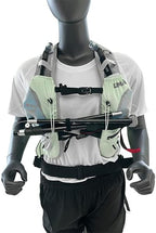 Umai Hydration Running Vest, Hydration Vest with Two Flasks, Green