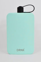 DRNK Stainless Steel Flat Reusable Slim Water Bottle Leak Proof| Non Toxic | BPA Free | Powder Coated | 500ml (Mint)
