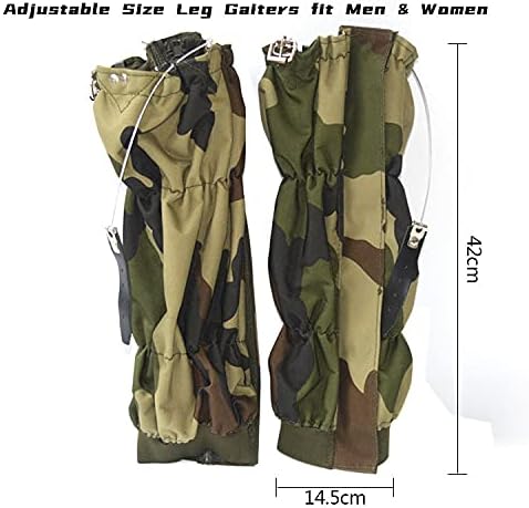Adjustable Snake Gaiters Men Women Snake Boot Gators Bite Protection Guards Chaps Waterproof Leg Gaiter Hiking Hunting