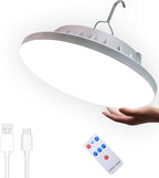 Solar Camping Lights 120 LED Tent Lamp 4500mah 5 Mode USB Rechargeable Remote Control Portable Lantern Hanging Waterproof for Home Indoor Outdoor Emergency Courtyard 1 Pack