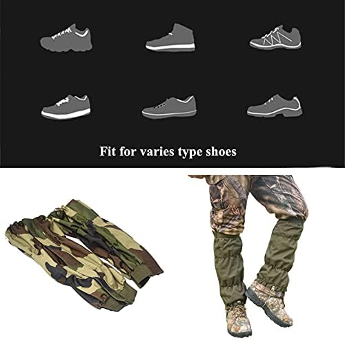 Adjustable Snake Gaiters Men Women Snake Boot Gators Bite Protection Guards Chaps Waterproof Leg Gaiter Hiking Hunting