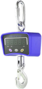 Heavy Duty Electronic Hanging Scale for Suitcases, Industrial Strength Luggage with Hook Travel and Shipping Needs (Blue 500KG)